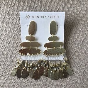 Kendra Scott Nicola Gold Statement Earrings